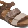 Aetrex Women's Lilly Adjustable Quarter Strap Sandal -Best Shoe Store aetrex womens lilly adjustable quarter strap sandal taupe SC562WM 91470.1714057993