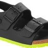 Birkenstock Children's Milano 2 Birkenstock Children's Milano -Best Shoe Store birkenstock childrens milano desert soil black lime birko flor 1022129 24154.1648566604.600.600