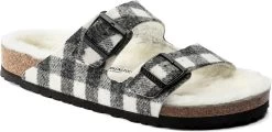 Birkenstock Arizona Wool Shearling 6 Birkenstock Arizona Wool Shearling -Best Shoe Store birkenstock unisex arizona wool shearling plaid white black 1018114 28885.1638398132