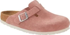 Birkenstock Boston Soft Footbed -Best Shoe Store birkenstock unisex boston soft footbed pink clay suede 1023263 40358.1701981943