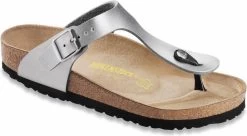 Birkenstock Women's Gizeh 25 Birkenstock Women's Gizeh -Best Shoe Store birkenstock women gizeh silver birko flor 4385 31408.1657894816