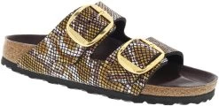 Birkenstock Women's Arizona Big Buckle -Best Shoe Store birkenstock womens arizona big buckle python brown microfiber 1018119 55115.1645836299