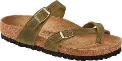 Birkenstock Women's Mayari -Best Shoe Store birkenstock womens mayari green olive oiled leather 1023209 37479.1657899294