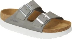 Birkenstock Women's Papillio Arizona Platform -Best Shoe Store birkenstock womens papillio arizona platform dove gray nubuck leather 1024625 32685.1686295746