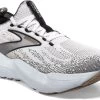 Brooks Women's Glycerin Stealthfit 21 -Best Shoe Store brooks women glycerin stealthfit 21 white grey black 1204101B135 22293.1717796682.600.600