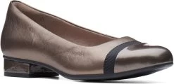 Clarks Women's Juliet Monte -Best Shoe Store clarks womens juliet monte pewter leather synthetic 26137153 45833.1556210057