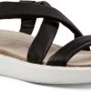ECCO Women's Corksphere Flat Sandal -Best Shoe Store ecco womens corksphere flat sandal black 27188301001 17837.1621888888