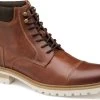 Johnston & Murphy Barrett Cap Toe Boot -Best Shoe Store johnston murphy mens barrett cap toe boot cognac full grain 20 2002 38542.1635966301.600.600