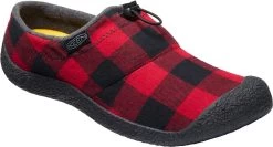 Keen Men's Howser III Slide -Best Shoe Store keen mens howser 3 slide red plaid black 1025553 70829.1662097183
