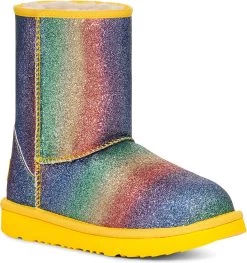 UGG Kids Classic II Glitter -Best Shoe Store ugg childrens kids classic 2 glitter rainbow 1130784k rbw 74858.1660063777