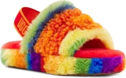UGG Kids Fluff Yeah Cali Collage 5 UGG Kids Fluff Yeah Cali Collage -Best Shoe Store ugg childrens kids fluff yeah cali collage rainbow stripes 1119840k pstr 27232.1622240402