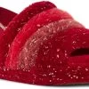 UGG Kids Fluff Yeah Metallic Sparkle -Best Shoe Store ugg childrens kids fluff yeah metallic sparkle red multi 1125952k remu 98217.1639077564.600.600