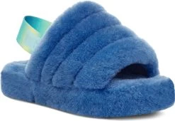 UGG Kids Fluff Yeah Slide -Best Shoe Store ugg childrens kids fluff yeah slide mystic blue gradient 1120030k mbgt 51792.1647038453
