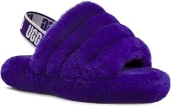 UGG Kids Fluff Yeah Slide -Best Shoe Store ugg childrens kids fluff yeah slide violet night 1098494k vngh 28977.1647038454