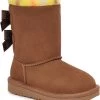 UGG Toddlers Bailey Bow Plaid Punk -Best Shoe Store ugg childrens toddlers bailey bow plaid punk chestnut 1134930t che 87376.1658500253