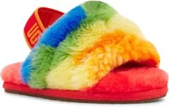 UGG Toddlers Fluff Yeah Cali Collage -Best Shoe Store ugg childrens toddlers fluff yeah cali collage rainbow stripes 1119841t pstr 59793.1622240399