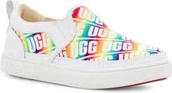 UGG Kids Caplan Slip-On UGG -Best Shoe Store ugg kids caplan slip on rainbow 1107976k rbw 55099.1647048167