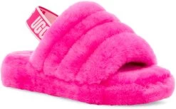 UGG Kids Fluff Yeah Slide -Best Shoe Store ugg kids fluff yeah slide rock rose 1098494k rcr 17695.1647038454