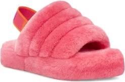 UGG Kids Fluff Yeah Slide -Best Shoe Store ugg kids fluff yeah slide strawberry sorbet multi 1117462T ssmlt 74535.1647038454