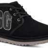 UGG Men's Neumel Graphic Outline -Best Shoe Store ugg mens neumel graphic outline black grey suede 1130715 bgsd 49903.1659641551